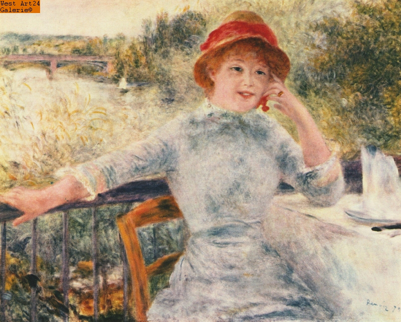 La Grenouillère nach Renoir Gemäldeimitation